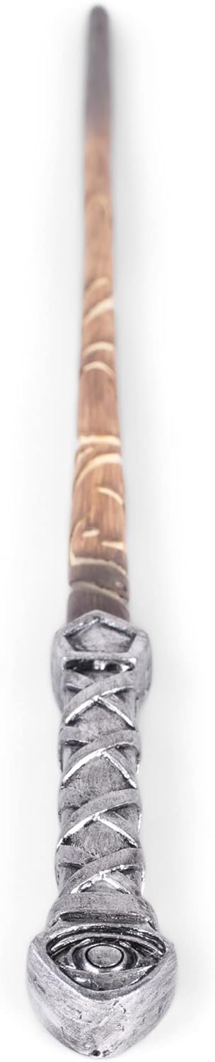 Silver Resin Magic Wand for Witch Wizard Cosplay, 13.75 inch