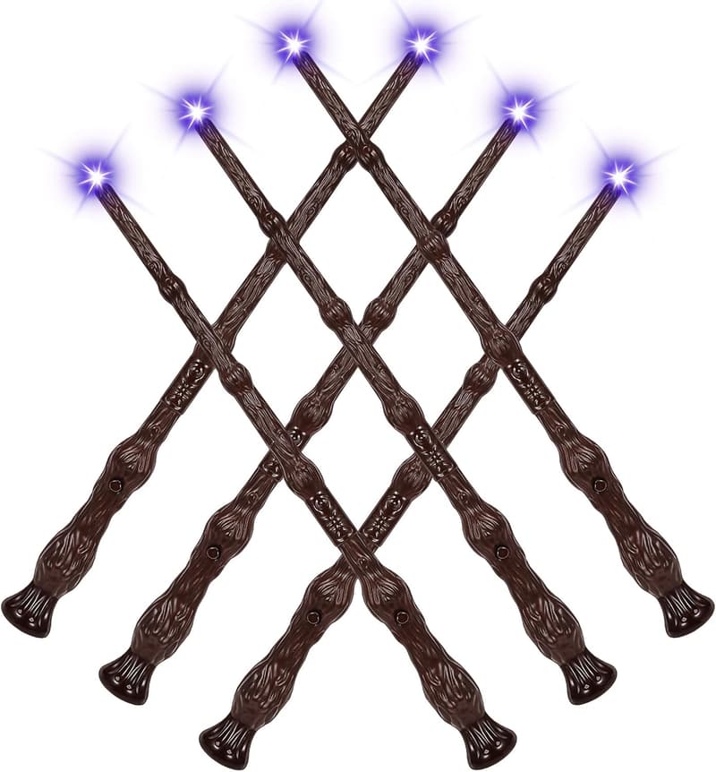 Magic Wand Toy Set for Cosplay - Illuminated with Sound (6PCS)