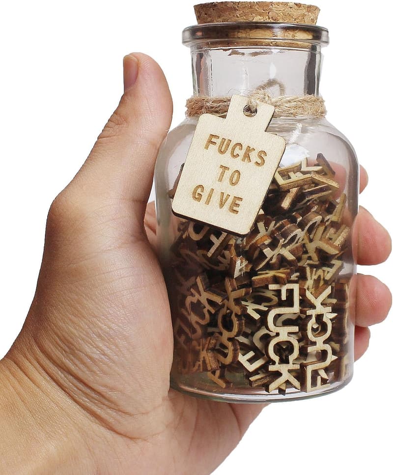 Funny Fuck Jar - Office Desk Decor Gift for Him/Her