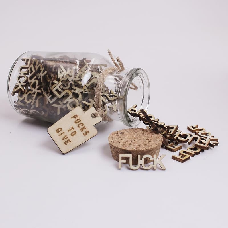 Funny Fuck Jar - Office Desk Decor Gift for Him/Her