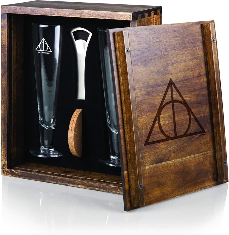 Harry Potter Deathly Hallows Drinking Glasses Gift Set