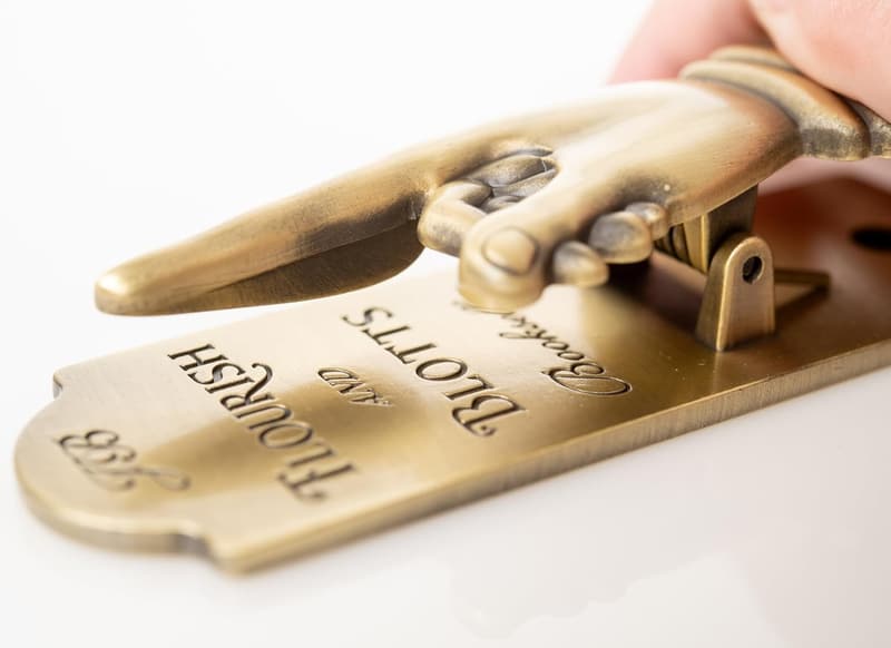 Harry Potter Gold Metal Journal Clip - Decorative Bookmark