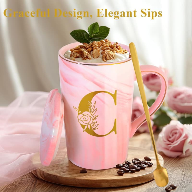 Personalized Ceramic Coffee Mug for Girlfriend's Anniversary