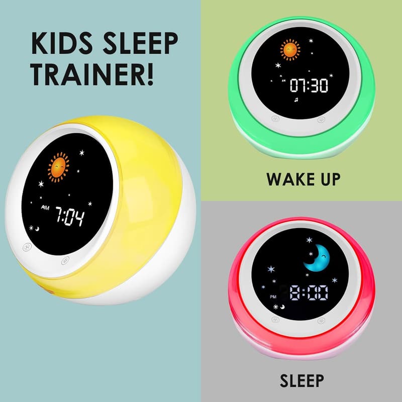 Kids' Sleep Trainer Alarm Clock with Wake Up Light
