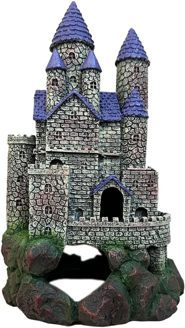 Gothic Castle Resin Ornament for Fish Tanks