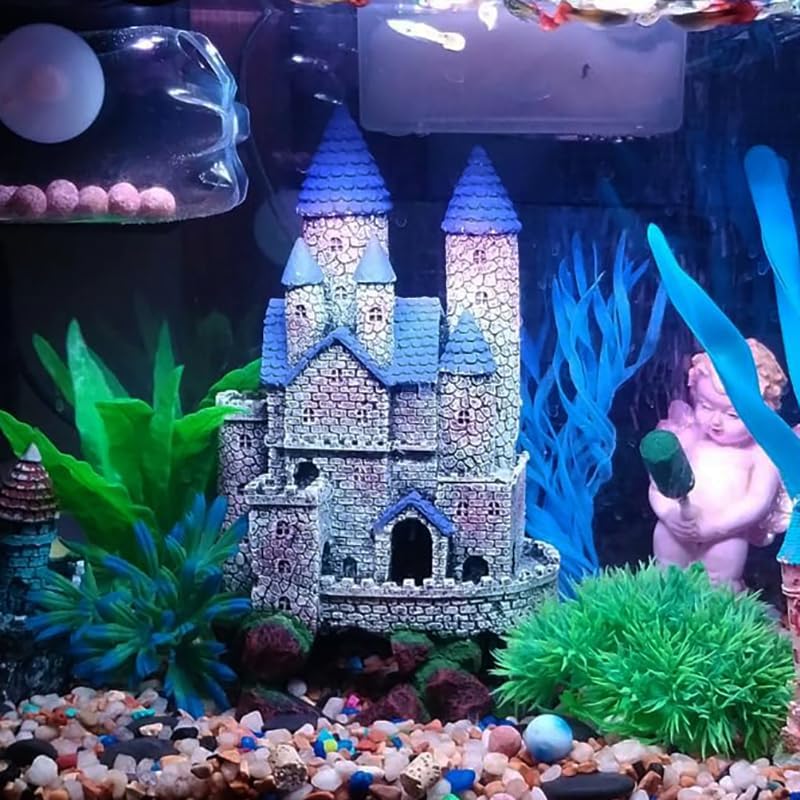 Gothic Castle Resin Ornament for Fish Tanks