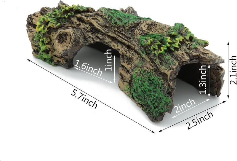 Resin Hollow Tree Trunk Aquarium Ornament for Bettas