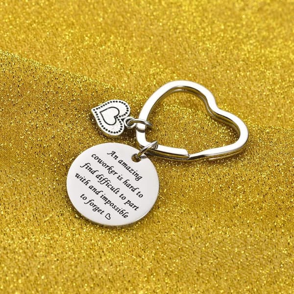 Coworker Appreciation Keychain Gift for Farewell or Retirement