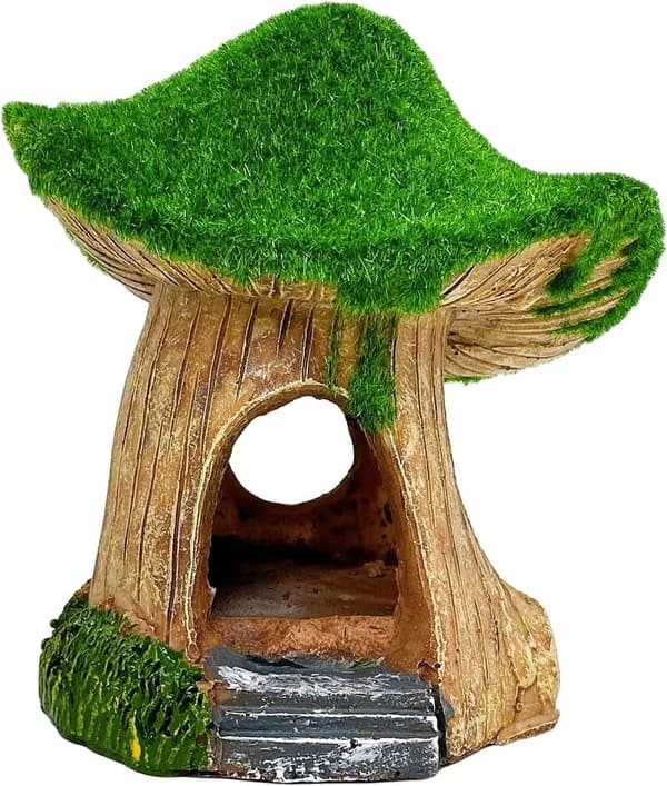 Resin Hollow Cave Aquarium Decoration for Betta Fish & Shrimp