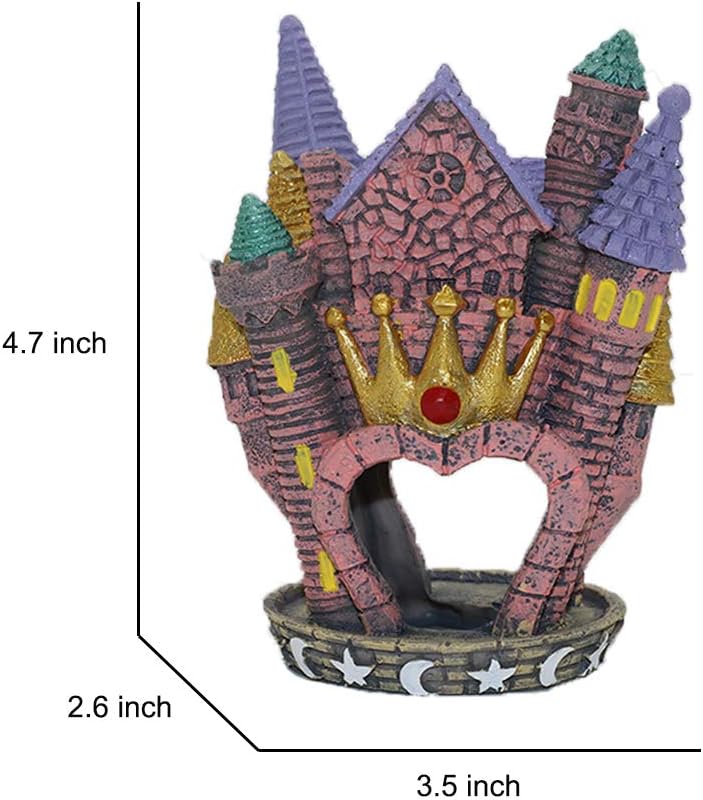 Princess Castle Aquarium Hideout for Betta & Shrimp