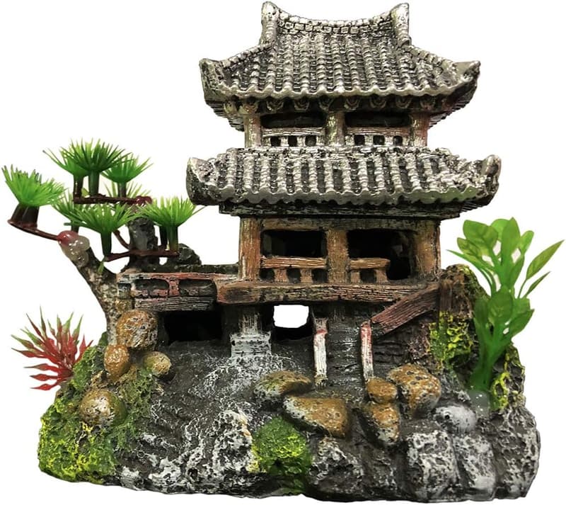 Multicolor Eco-Friendly Resin Castle Decoration for Aquariums