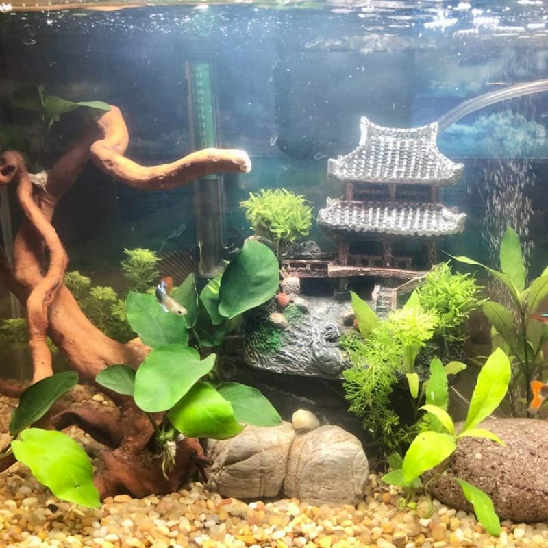 Multicolor Eco-Friendly Resin Castle Decoration for Aquariums