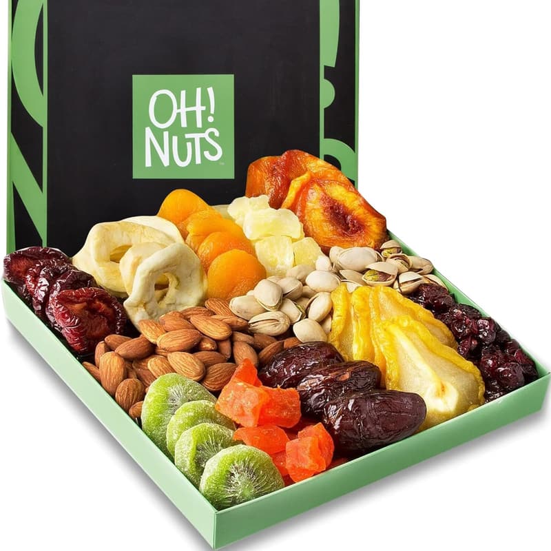 Healthy Dried Fruits & Nuts Gift Basket - Premium USA Assortment