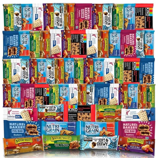 Healthy Mixed Snack Box Gift Basket - Assortment for Adults