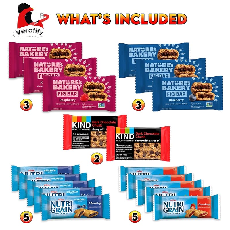 Healthy Mixed Snack Box Gift Basket - Assortment for Adults