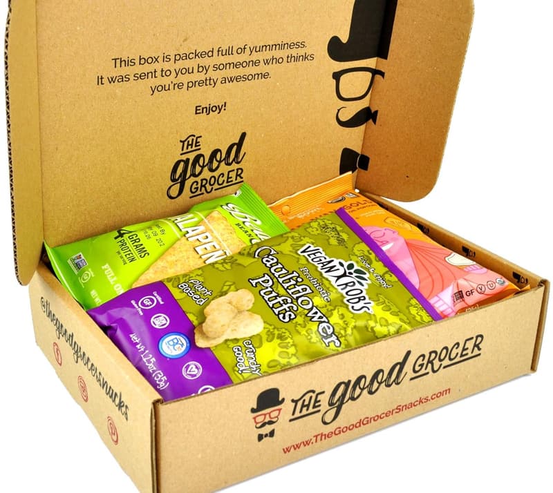 Vegan Healthy Snack Care Package - Non-GMO Jerky, Bars & Nuts