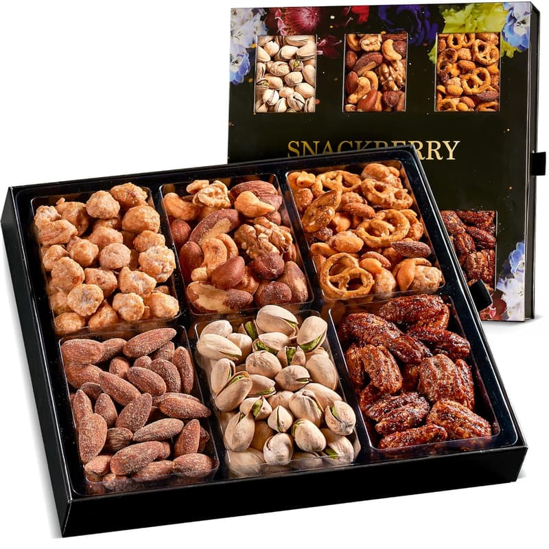 Easter Holiday Mixed Nuts Gift Basket in Elegant Box
