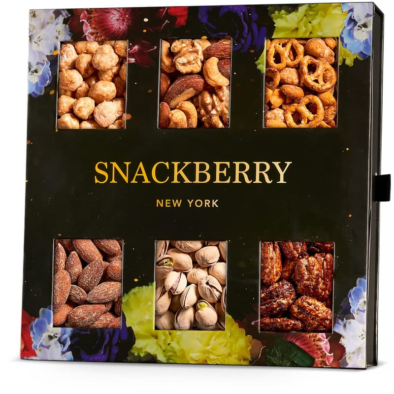 Easter Holiday Mixed Nuts Gift Basket in Elegant Box