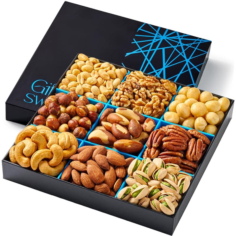 Father's Day Gourmet Mixed Nut Gift Basket for Men
