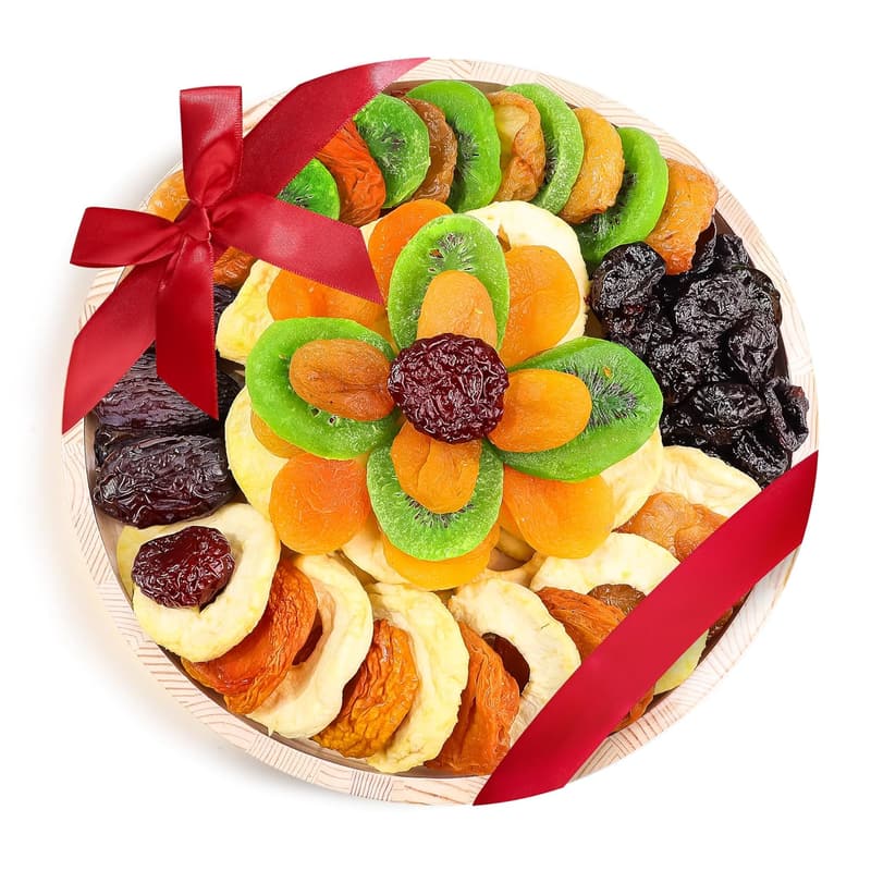 Gourmet Dried Fruit Gift Basket - Healthy Snack Tray for All Occasions