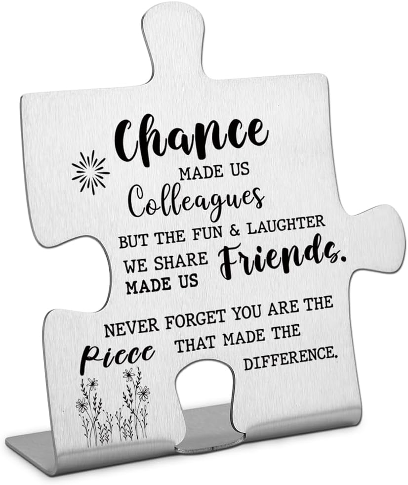 Coworker Farewell Gift - Colleague Friendship Desk Sign