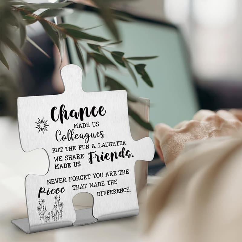 Coworker Farewell Gift - Colleague Friendship Desk Sign