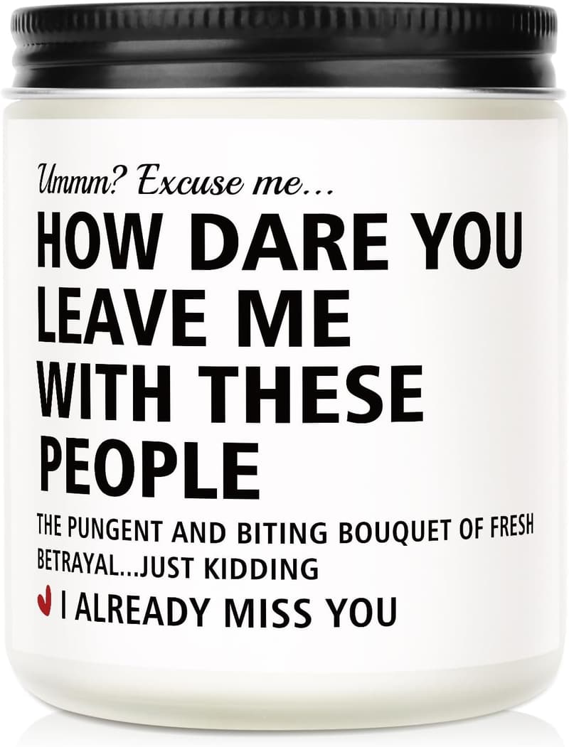 Retirement Gift: Lavender Scented Candle for Men & Women