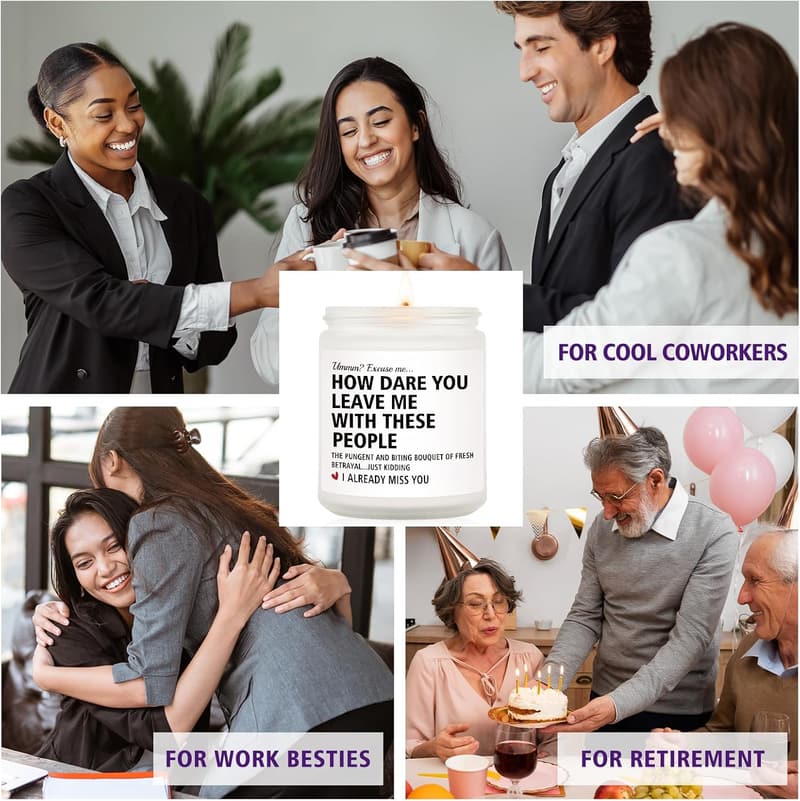 Retirement Gift: Lavender Scented Candle for Men & Women