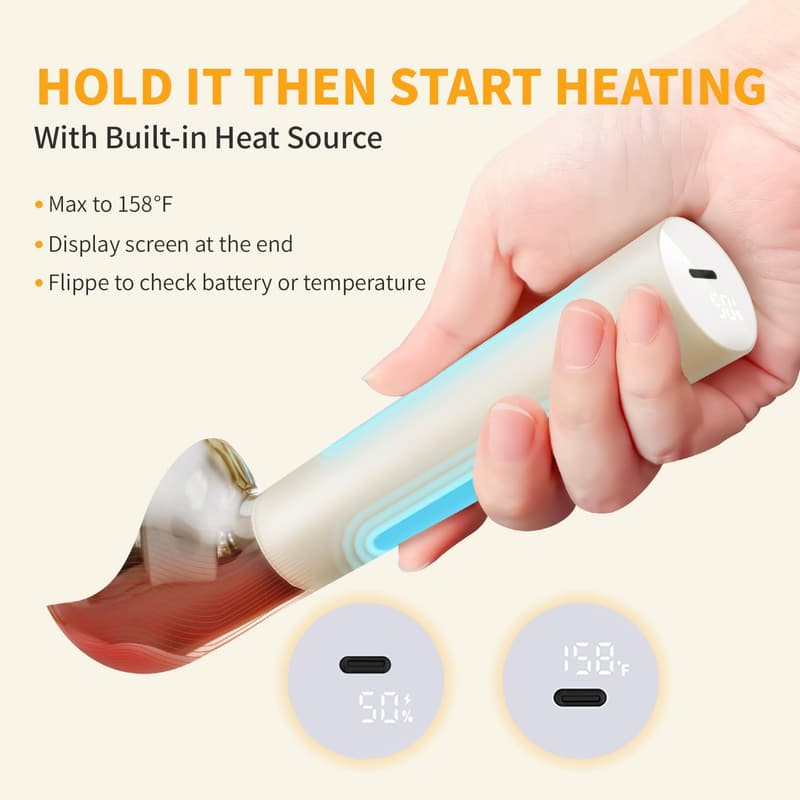 Heated Electric Ice Cream Scoop with Anti-Freeze Handle