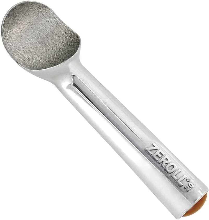 Zeroll Size 20 Silver Ice Cream Scoop - Easy Release Aluminum