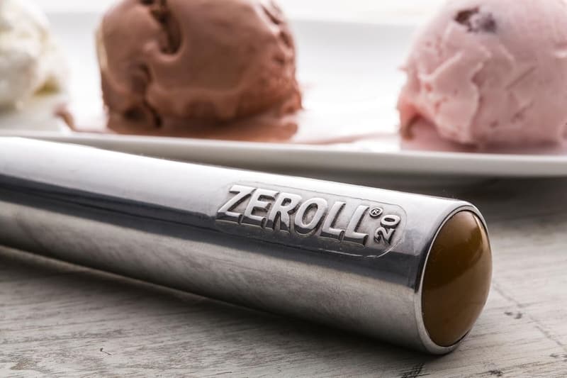 Zeroll Size 20 Silver Ice Cream Scoop - Easy Release Aluminum