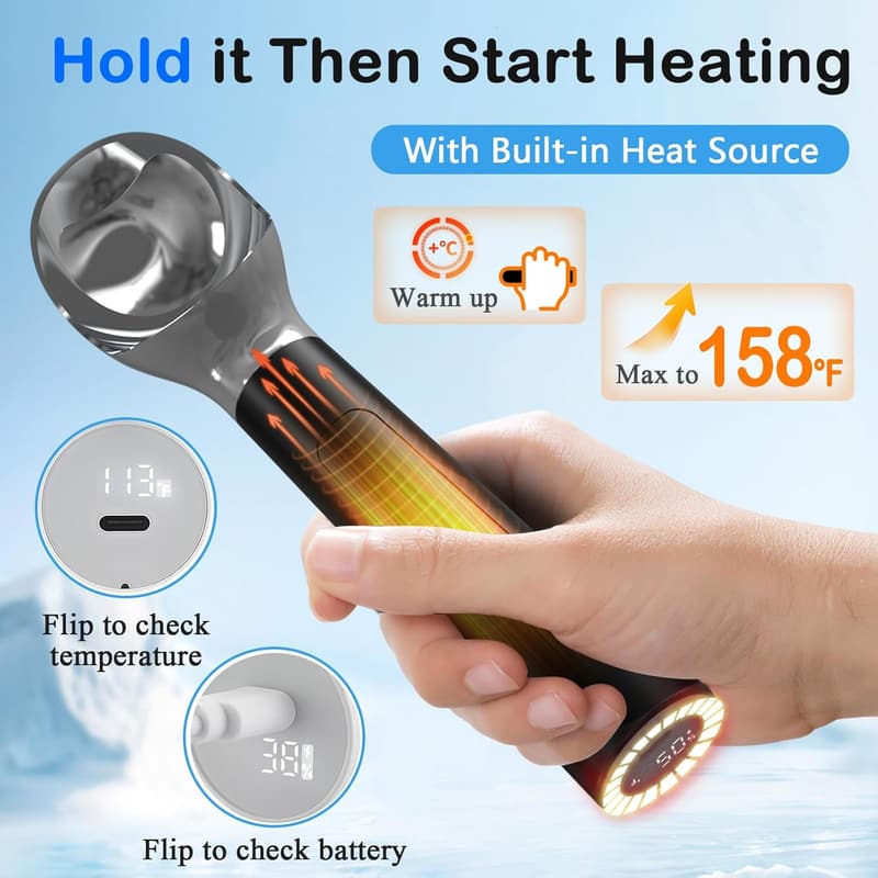 Rechargeable Heated Ice Cream Scoop with LED Display