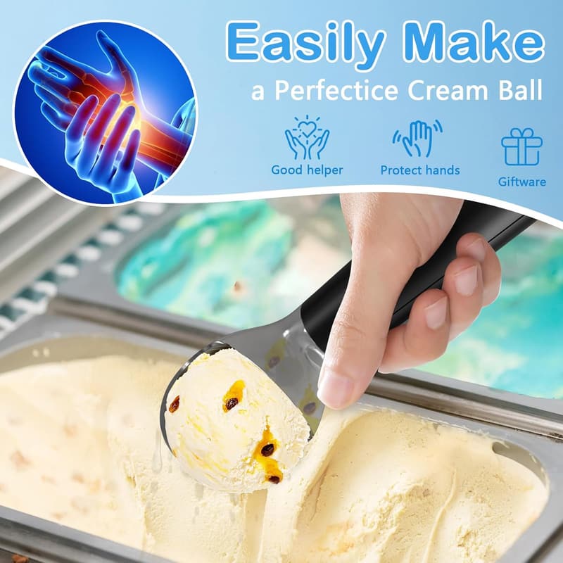 Rechargeable Heated Ice Cream Scoop with LED Display