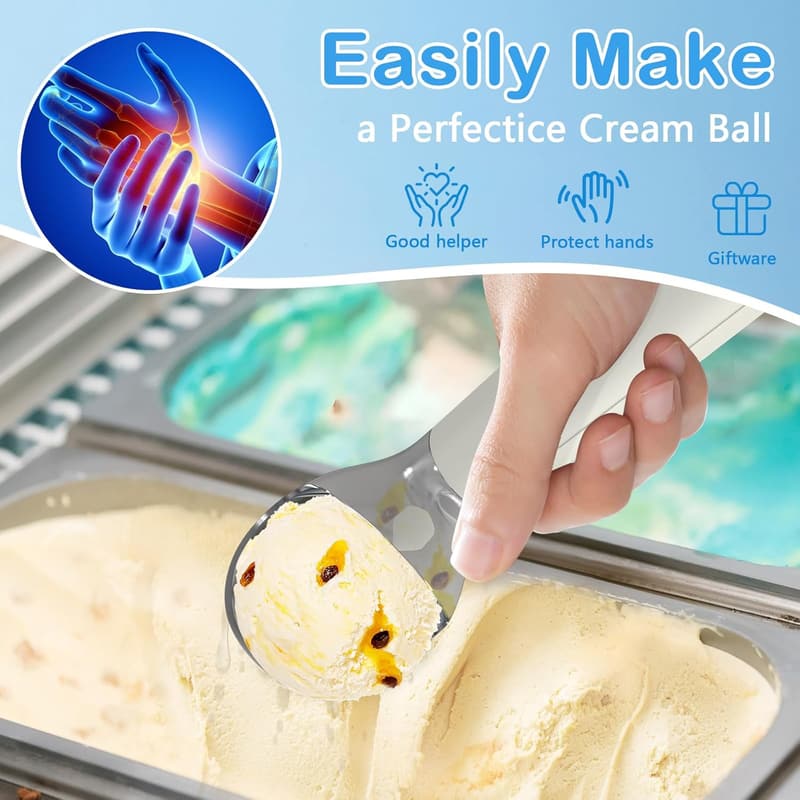 Rechargeable Heated Ice Cream Scoop with LED Display