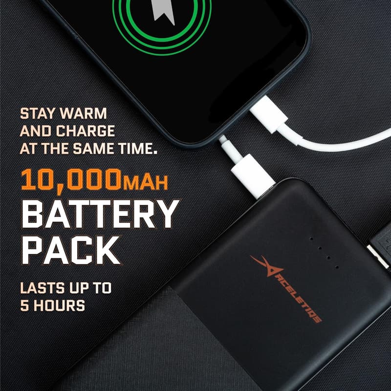 Portable Heating Pad Stadium Seat Cushion with USB Battery Pack