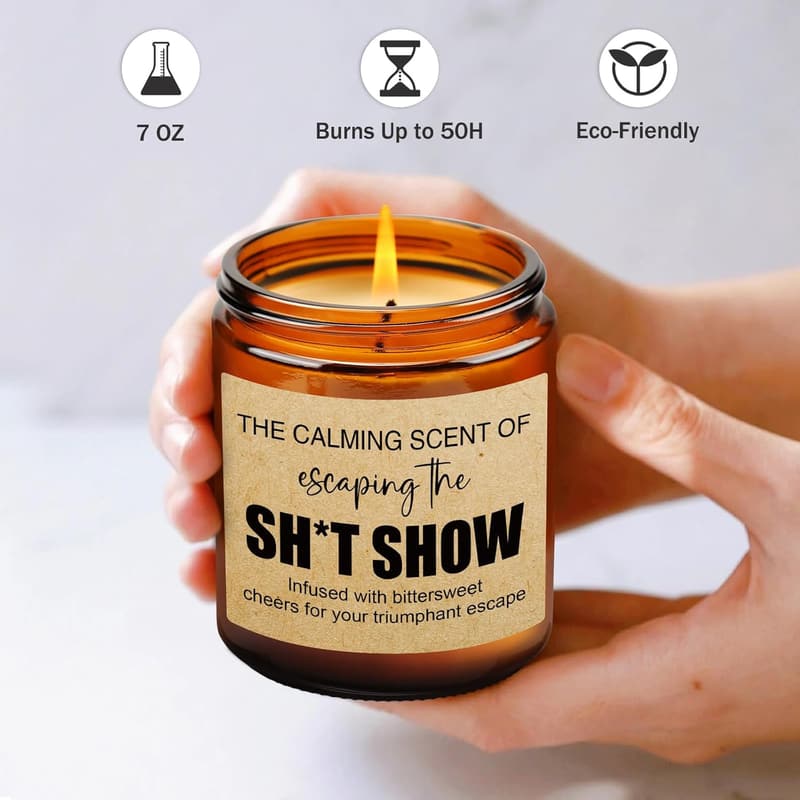 Farewell Scented Candles - Funny Moving Away Gift for Coworkers