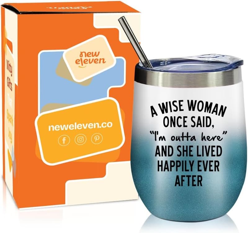 Happy Retirement Tumbler Gift for Women - 12 oz