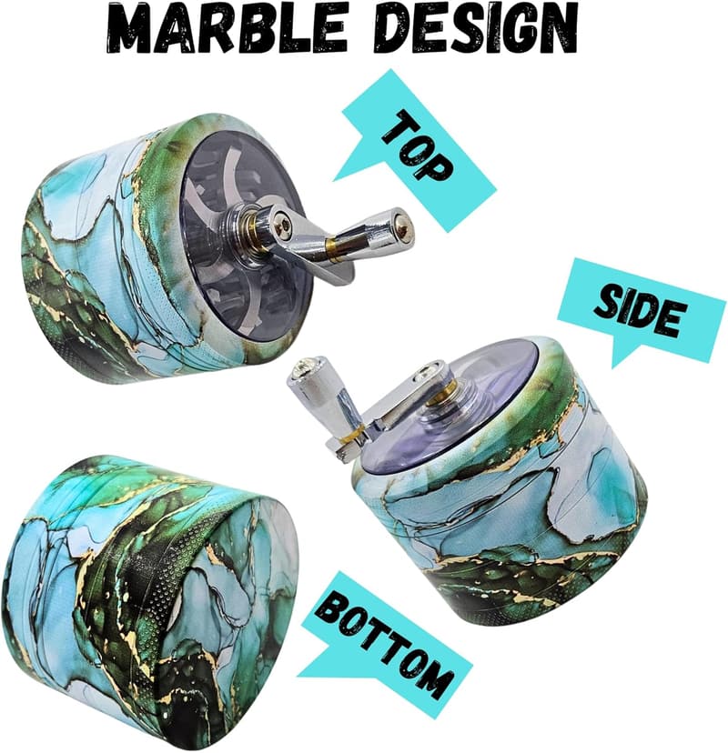 2.5-Inch Metal Grinder with Handle
