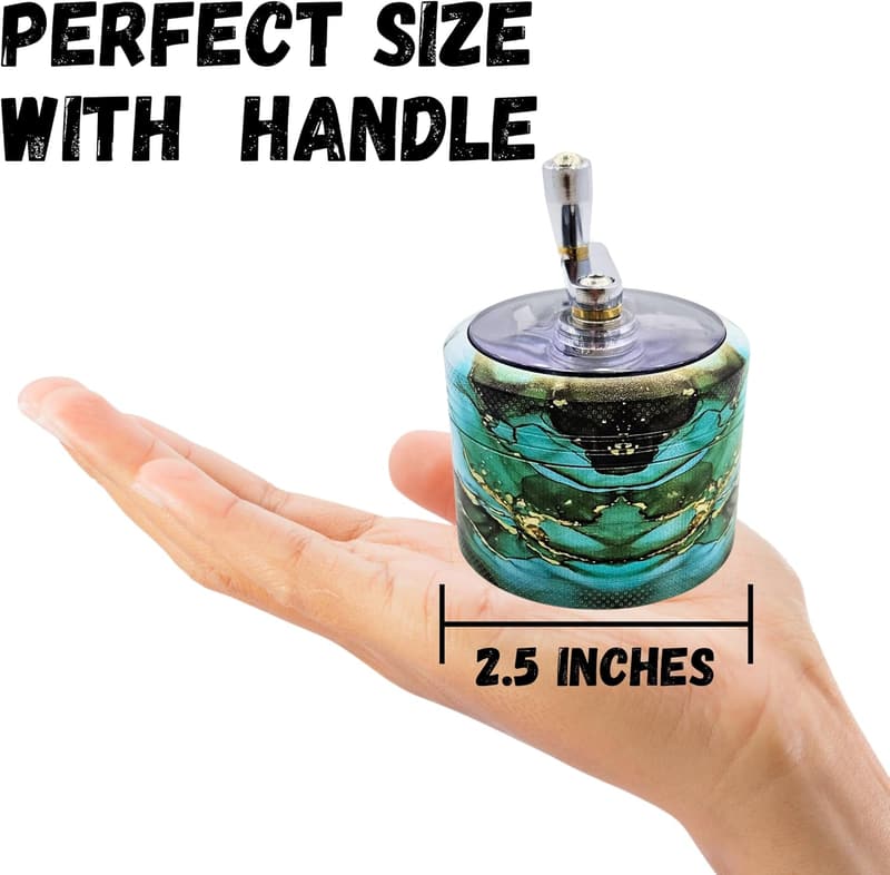 2.5-Inch Metal Grinder with Handle