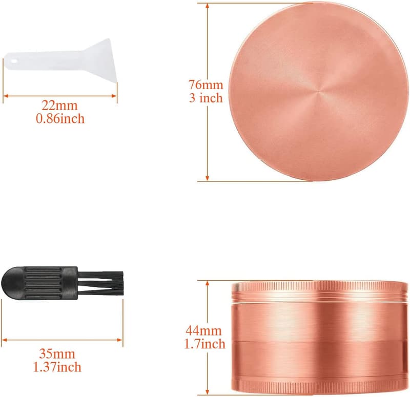 Rose Gold 3-Inch Spice Grinder