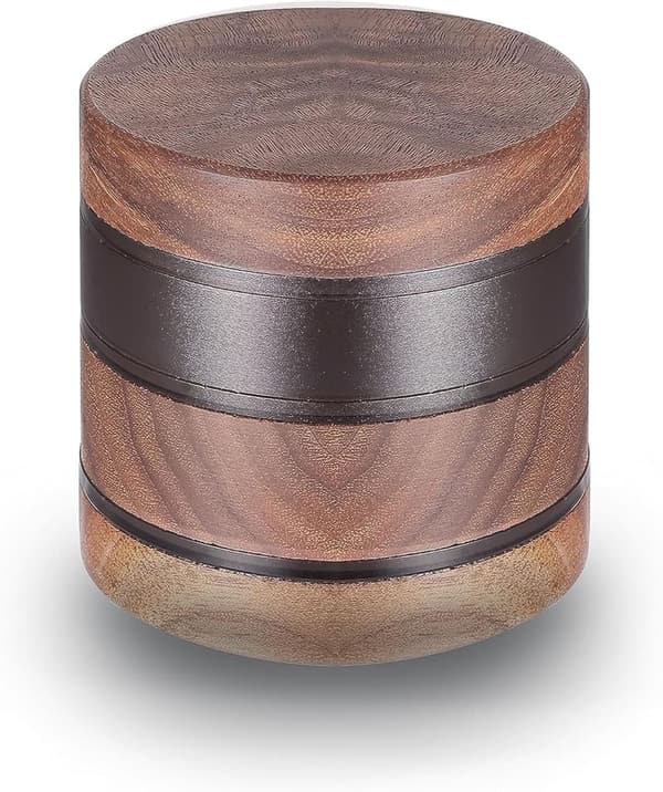 Black Wooden Spice Grinder - 2.5 Inch