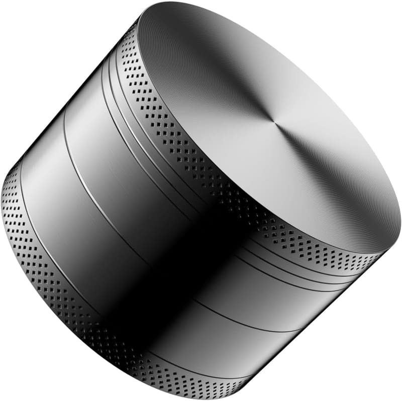 Black 2.5-Inch Spice Grinder with Bowl Screen