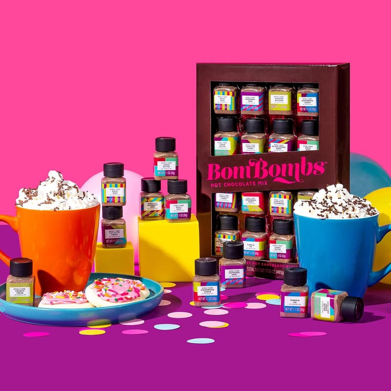 Hot Chocolate Mini Bottles Gift Set - 16 Flavor Sampler