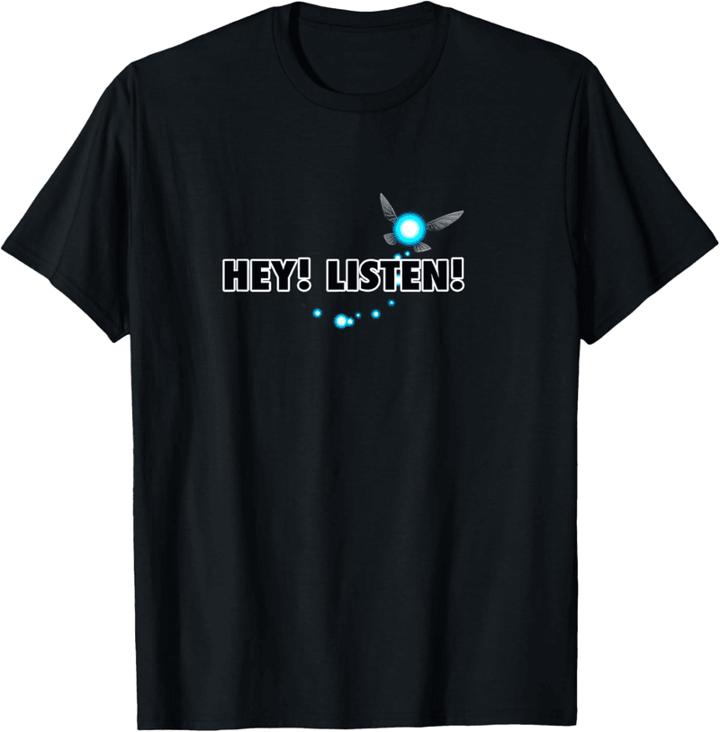 Navi Blue Trail Logo T-Shirt for Zelda Fans