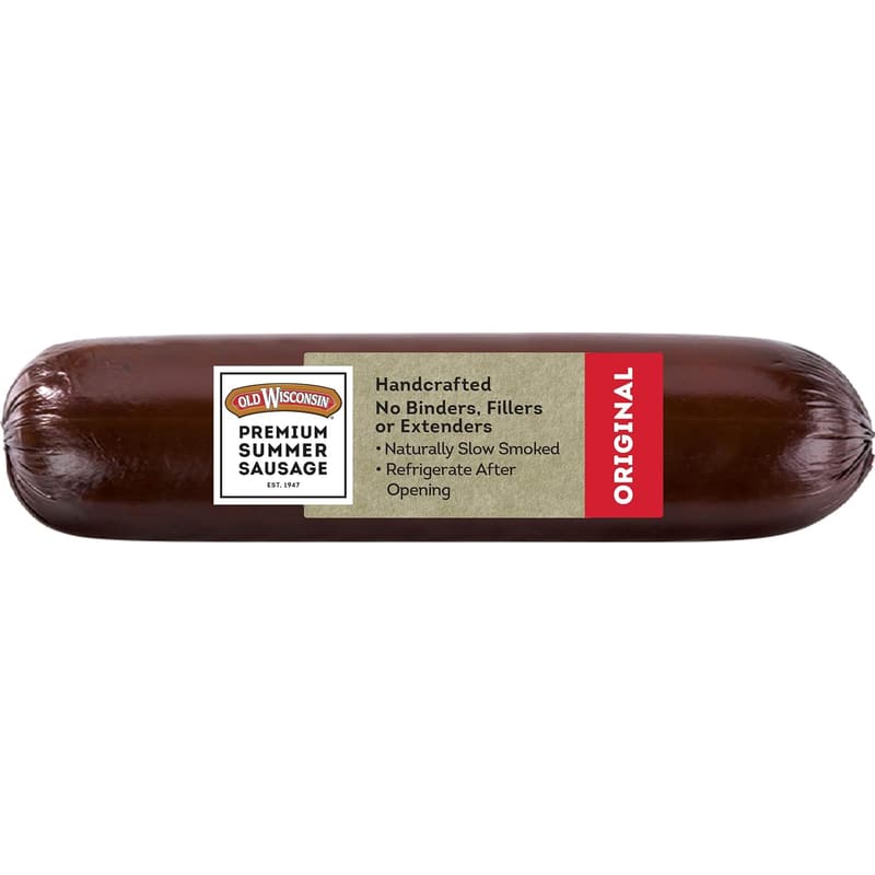 Old Wisconsin Summer Sausage, 100% Natural, Keto-Friendly, 16 oz
