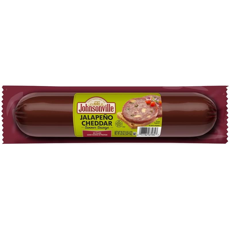 Jalapeño Cheddar Summer Sausage - 1/20 oz, Protein Snack