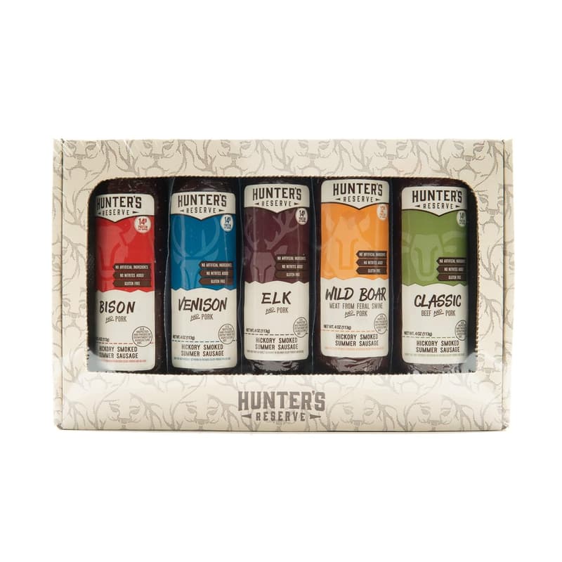 Hickory Smoked Wild Game Sausages Variety Gift Pack