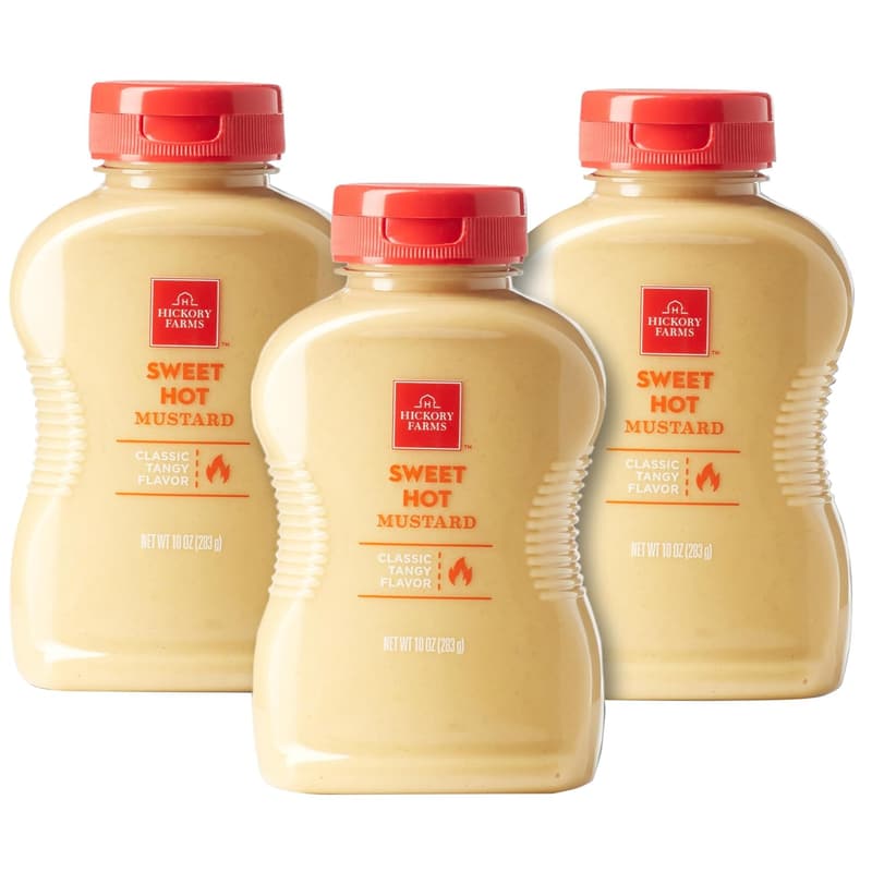 Hickory Farms Gourmet Sweet Hot Mustard - 3-Pack, 10 oz Each