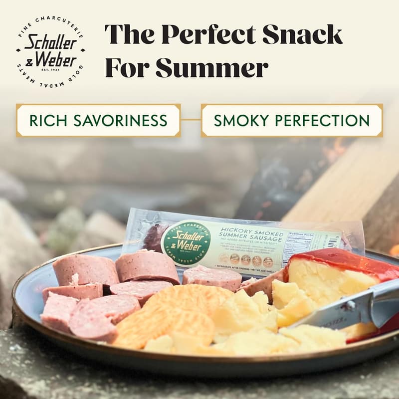 Gluten-Free Hickory Smoked Summer Sausage, 6 oz (2-Pack)