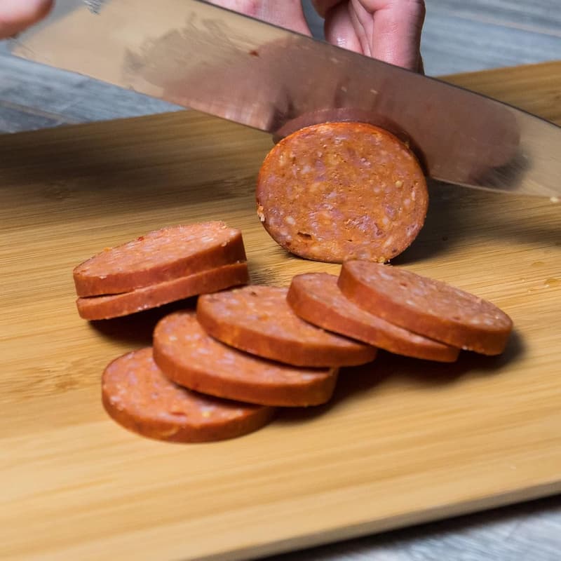Carolina Reaper Summer Sausage - Slow Smoked Spicy Sausage, 12 oz